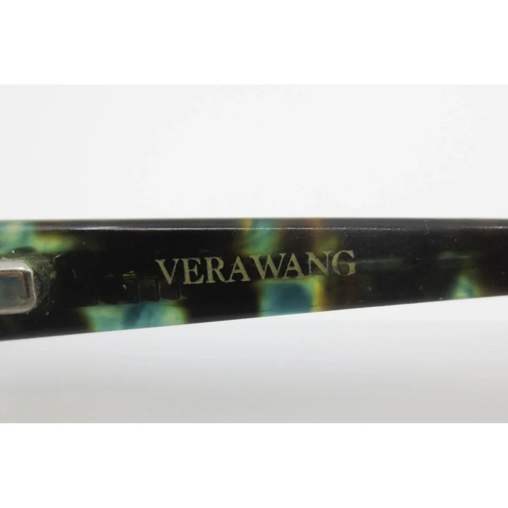 Vera Wang Eyeglasses Black Teal Tortoise Floral Rhinestone Frames 52-15-135